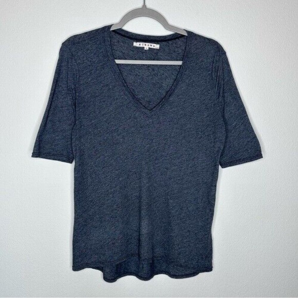 Xirena V Neck Short Sleeve Gray T Shirt Size Small Pre-owned